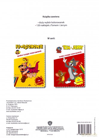 Kolorowanki na każdą okazję. Naklejki Tom i Jerry [KSIĄŻKA]