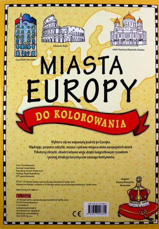 Miasta europy do kolorowania [KSIĄŻKA]