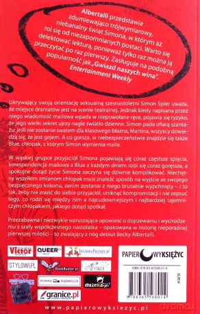 Simon oraz inni homo sapiens - Becky Albertalli [KSIĄŻKA]