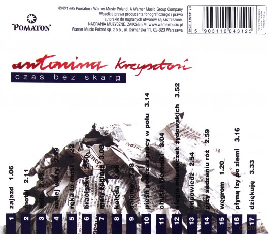 Antonina Krzyszton: Czas Bez Skarg [CD]
