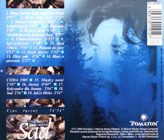 Wolna Grupa Bukowina: Sad [CD]
