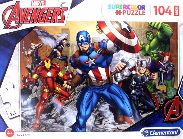 CLEMENTONI 104 el. MAXI Avengers [PUZZLE]