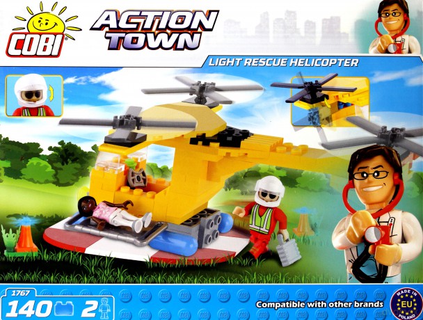 COBI Action Town helikopter ratunkowy [KLOCKI]