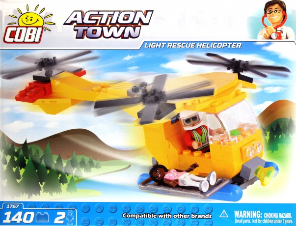 COBI Action Town helikopter ratunkowy [KLOCKI]