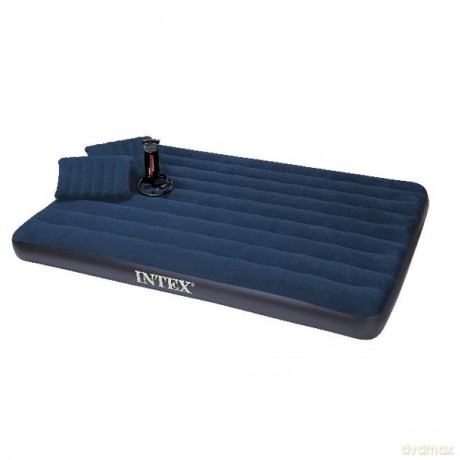 INTEX Materac Queen Classic plus pompka