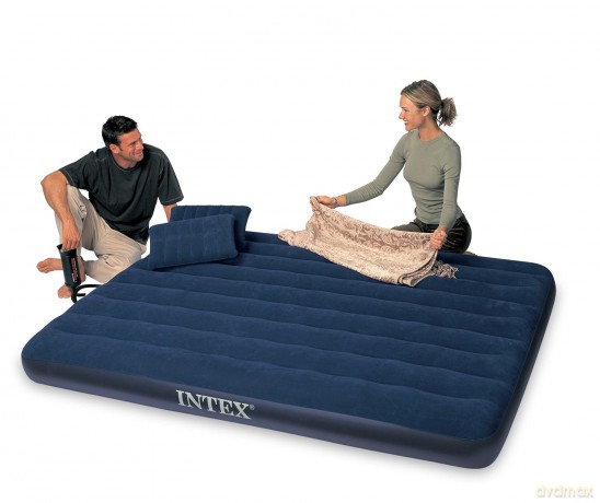 INTEX Materac Queen Classic plus pompka