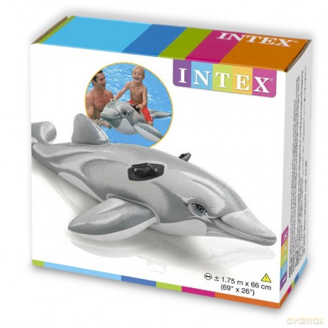 INTEX Pływający delfin 175x66 cm