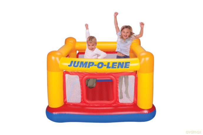 INTEX Trampolina zamek 174x174x12 cm