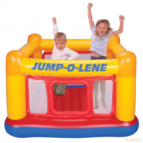 INTEX Trampolina zamek 174x174x12 cm