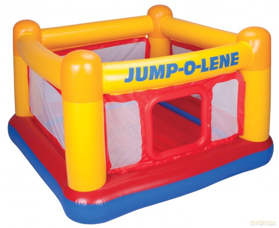 INTEX Trampolina zamek 174x174x12 cm