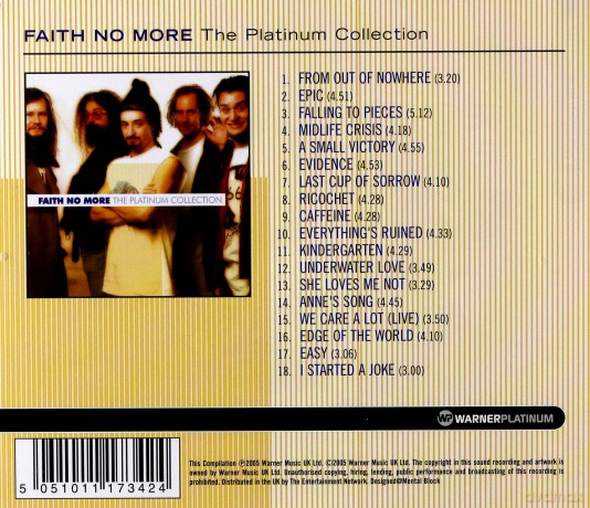 Faith No More: The Platinum Collection [CD]