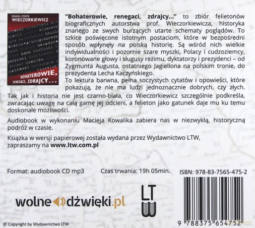 Bohaterowie, renegaci, zdrajcy - Paweł Piotr Wieczorkiewicz [AUDIOBOOK]