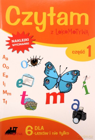 Czytam z Lokomotywą cz. 1 A, O, E, I, M, T [KSIĄŻKA]