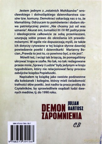 Demon zapomnienia - Julian Bartosz [KSIĄŻKA]