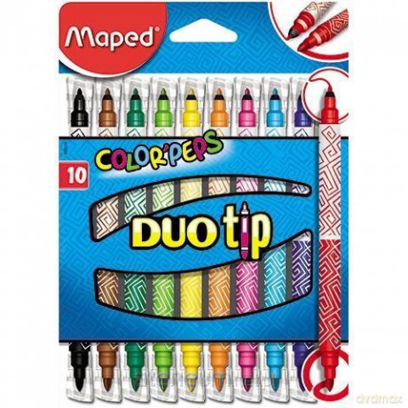 Flamastry Colorpeps Duo Tip 10 kolorów