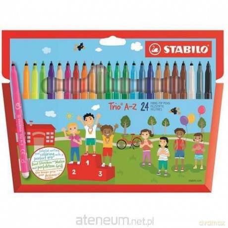 Flamastry Trio A-Z 24 kolory