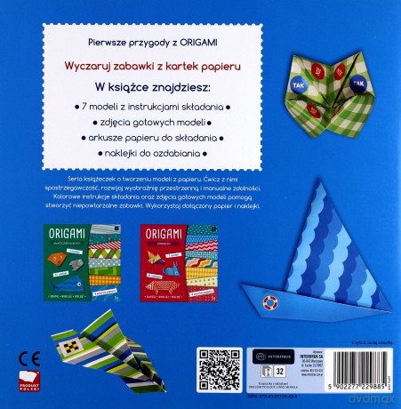 Książeczka 20x20 32 z naklejkami Origami [KSIĄŻKA]