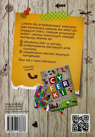 Literki dla przedszkolaka [KSIĄŻKA]