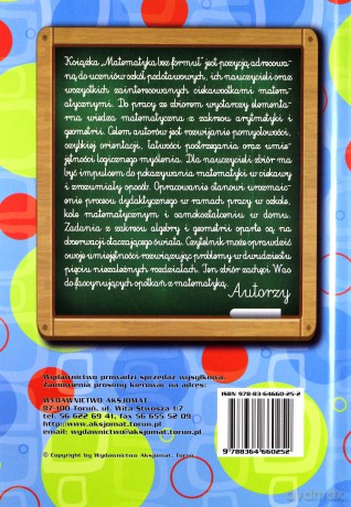 Matematyka bez formuł - Zbigniew Bobiński, Piotr Nodzyński, Mirosław Uscki [KSIĄŻKA]