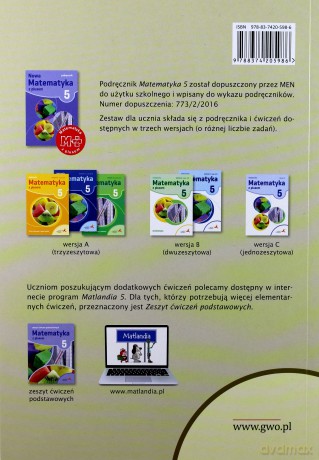 Matematyka Szkoła podstawowa 5 Z Plusem Zbiór zadań [KSIĄŻKA]