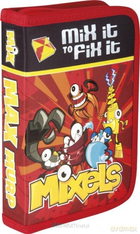Piórnik pojedynczy 2 klapki MX-04 Mixels