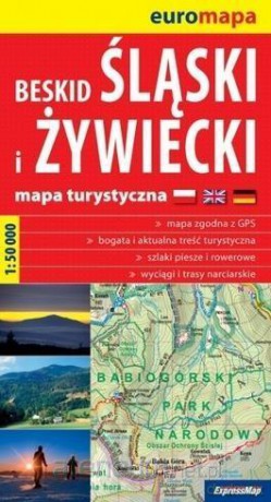 Plastic map Beskid Ślaski i Żywiecki