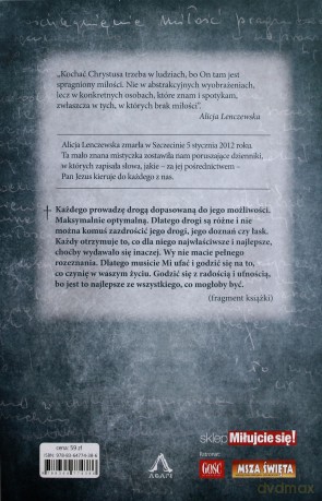 Świadectwo. Dziennik duchowy - Alicja Lenczewska [KSIĄŻKA]