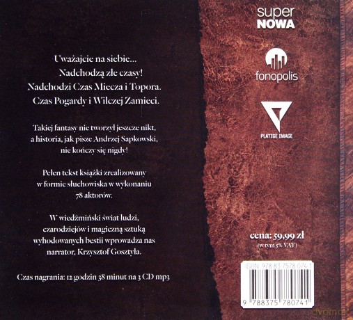 Wiedźmin 3 - Krew elfów - Andrzej Sapkowski [AUDIOBOOK]