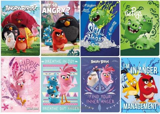 Zeszyt A5/32K kratka UV Angry Birds Movie (10 szt)