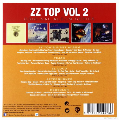 ZZ Top: Original Album Series vol. 2 [5CD]