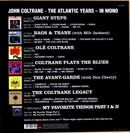 John Coltrane: The Atlantic Years In Mono [7xWinyl]