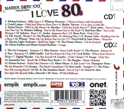 Marek Sierocki Przedstawia: I love 80's [2CD]