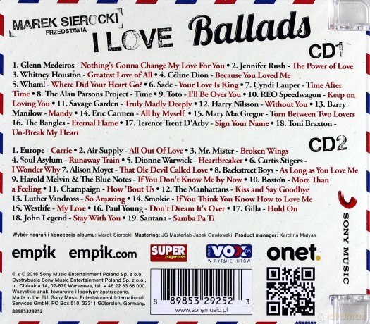 Marek Sierocki Przedstawia: I love Ballads [2CD]