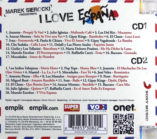 Marek Sierocki Przedstawia: I Love Espana [2CD]