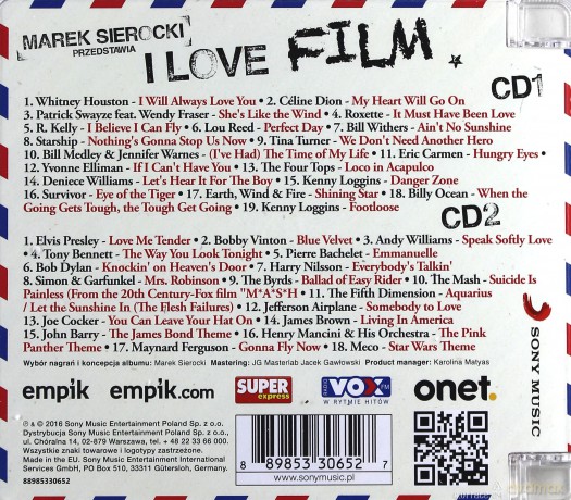 Marek Sierocki Przedstawia: I love Film [2CD]