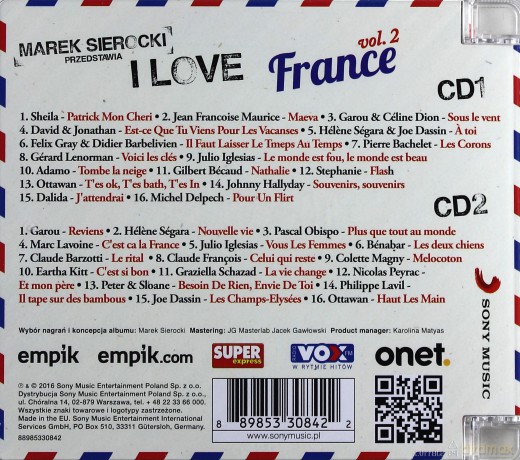 Marek Sierocki Przedstawia: I Love France 2 [2CD]