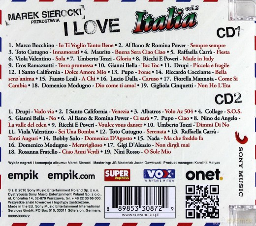 Marek Sierocki Przedstawia: I Love Italia 2 [2CD]