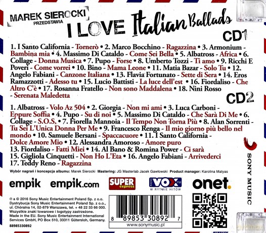 Marek Sierocki Przedstawia: I Love Italian Ballads [2CD]