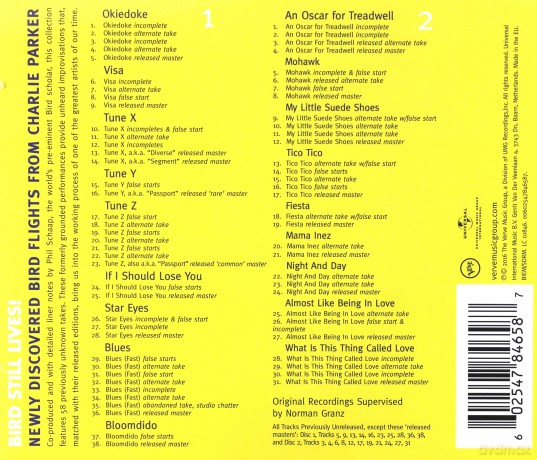 Charlie Parker: Unheard Bird:The Unissued Takes [2CD]