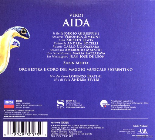 Andrea Bocelli: Verdi Aida [2CD]
