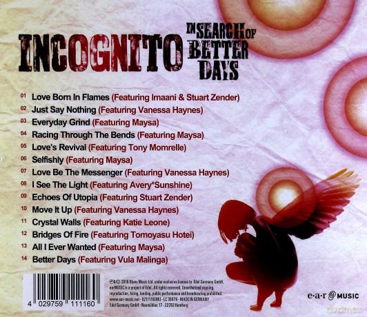 Incognito: In Search Of Better Days [CD]