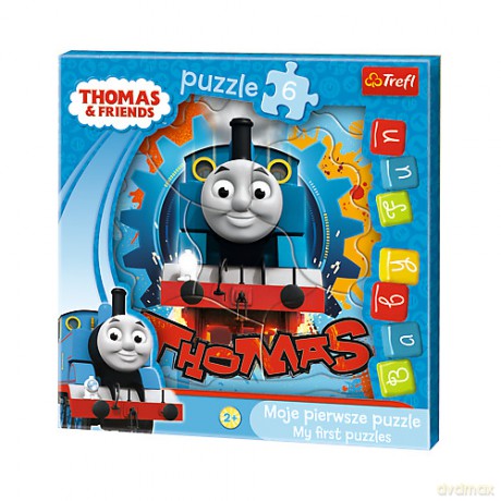 TREFL 6 el. Baby Fun, Lokomotywa Tomek i Przyjaciele (36123) [PUZZLE]
