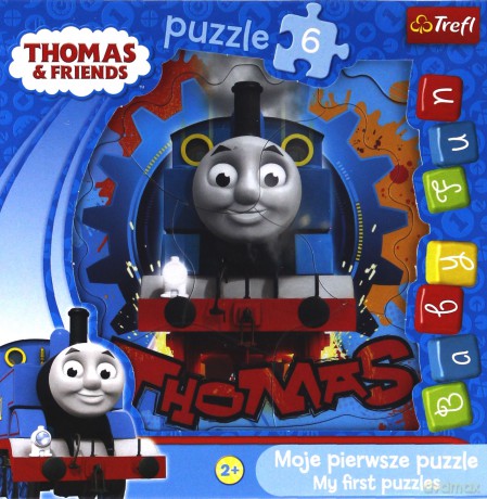 TREFL 6 el. Baby Fun, Lokomotywa Tomek i Przyjaciele (36123) [PUZZLE]