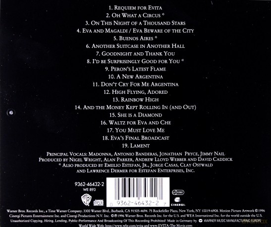 Madonna: Evita [CD]