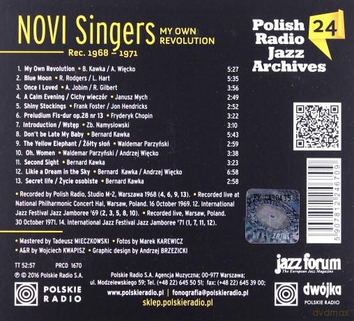 Novi Singers: My Own Revolution-Polish Radio Jazz Archives vol. 24 [CD]