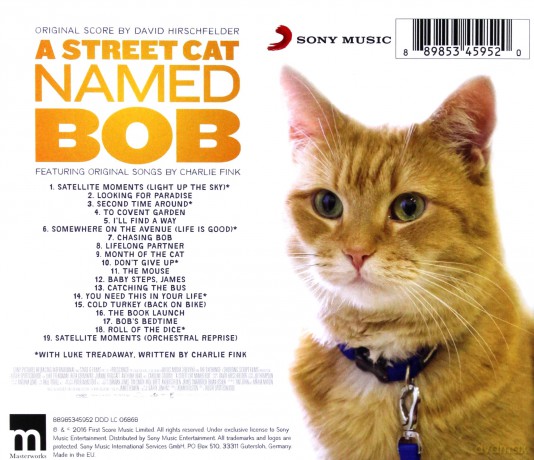 A Street Cat Named Bob soundtrack (Kot Bob i ja) (David Hirschfelder) [CD]