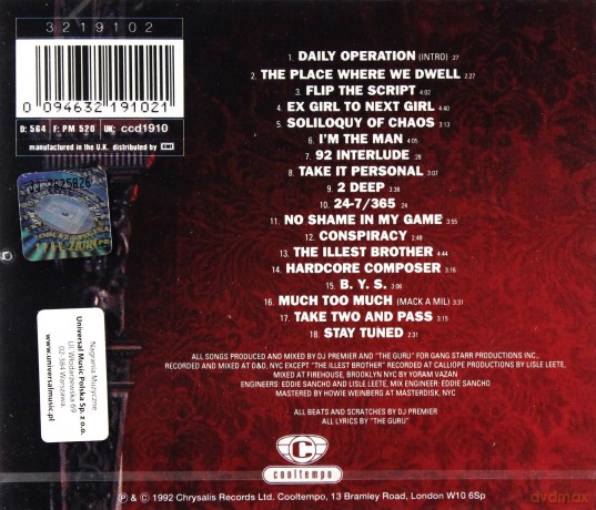Gang Starr: Daily Operation [CD]