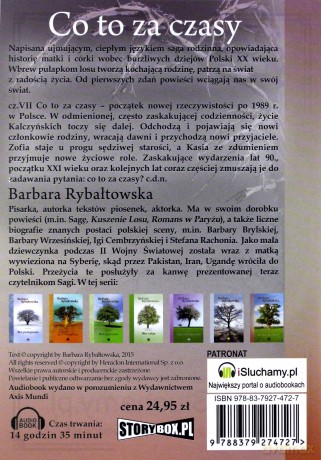 Co to za czasy (Tom 7) - Barbara Rybałtowska [AUDIOBOOK]