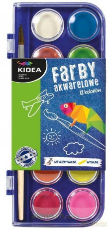 Farby akwarelowe 12 kolorów