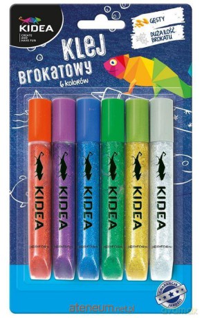 Klej brokatowy 6 kolorów 13 g